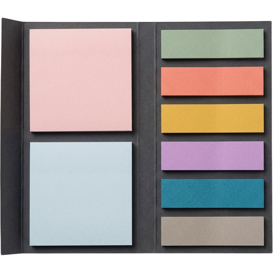 Viroa Sticky Notes and Page Flags Set 8 Pads 250 Sheets Mixed Colours
